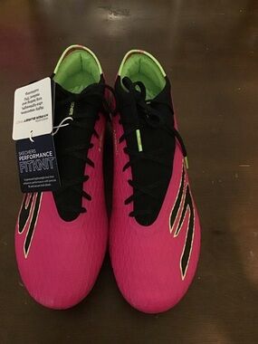 Skechers Women’s Hot Pink and Black FitKnit Athletic Shoes with Lime Accents